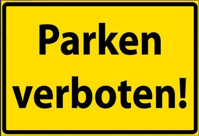 Nostalgie Spruch Schild Auto Parken Verboten 20x30