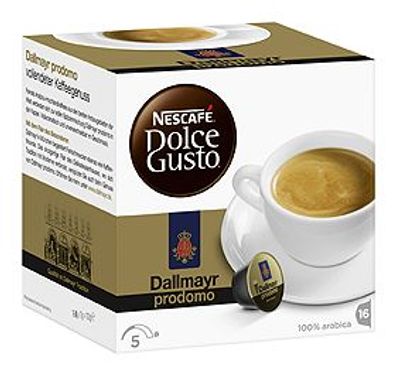 Nescafe Dolce Gusto Dallmayr Prodomo Arabica 16 Kaffekapseln