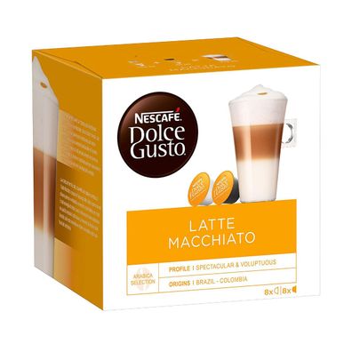 Nescafé Dolce Gusto Latte Macchiato Kaffee 8 Getränke 16 Kapseln