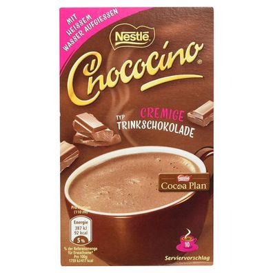 Nestle Chococino kakaohaltige cremige Trinkschokolade 10 Beutel 220g