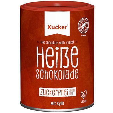 Xucker heiße Schokolade zuckerfreie Trinkschokolade mit Xylit 200g