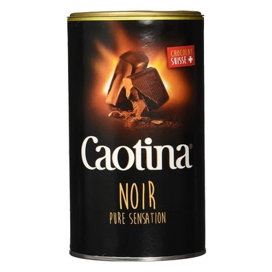 Caotina Noir Getränkepulver aus Schweizer Schokolade Zartbitter 500g