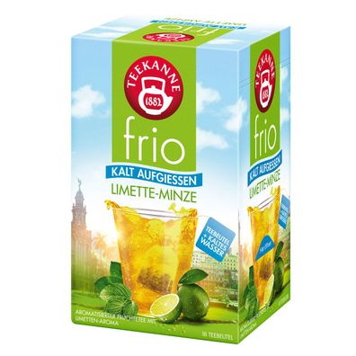 Teekanne frio Limette Minze 18 Teebeutel zum kalt aufgiessen 45g