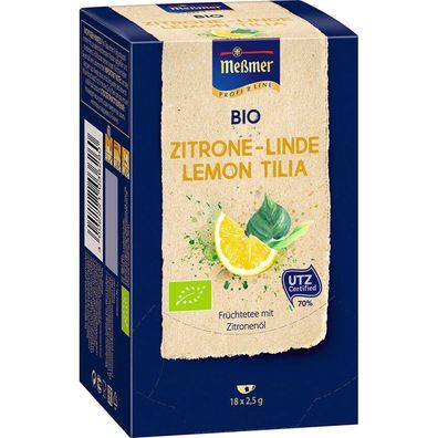 Meßmer Bio Tee Profiline Zitrone Linde zitronig blumig duftig 45g