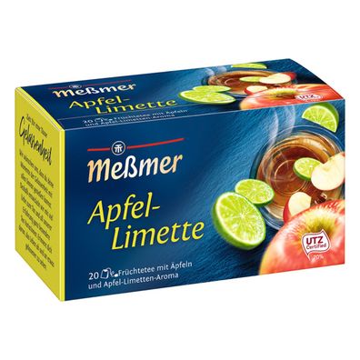 Meßmer Apfel Limette Früchtetee aromatisiert Apfel Limetten 50g