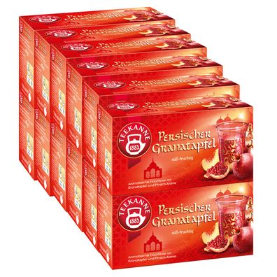 Teekanne Persischer Granatapfel süss fruchtig Früchtetee 45g 12er Pack