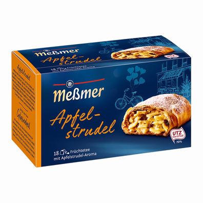 Meßmer Apfelstrudel Früchtetee 18 einzelne Teebeutel 40g 5er Pack