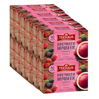 Teehaus Brombeer Himbeer Früchtetee fruchtig frisch 90g 12er Pack