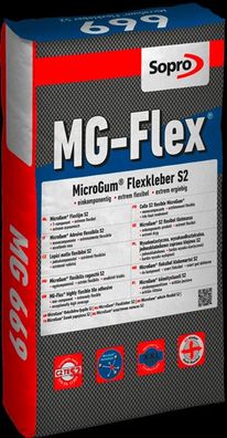 Sopro MGFlex 669 15 kg Fliesenkleber MicroGum Flexkleber S2 Dünnbettmörtel