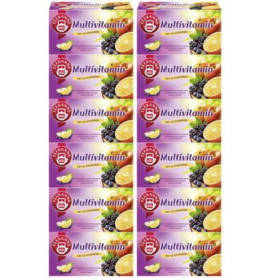 Teekanne Multivitamin mit 10 Vitaminen erlesene Früchten 60g 12er Pack