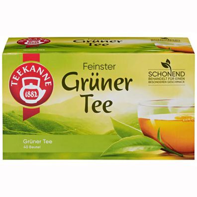 Teekanne Grüner Tee erfrischend und angenehm mild 40 Teebeutel 70g