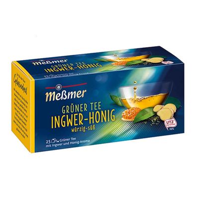 Meßmer Grüner Tee Ingwer Honig mit Ingwer aromatisiert Honig 43g