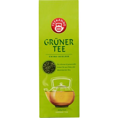 Teekanne Grüner Tee China Auslese duftig frischer Geschmack 250g