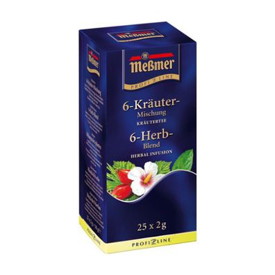 Meßmer Profi Line 6 Kräuter Mischung Kräutertee 25 Teebeutel