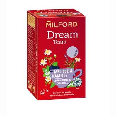 Milford Dream Team Kräutertee mit Melisse und milder Kamille 40g