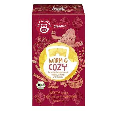 Teekanne Organics Warm und Cozy Bio Kräutertee mit Süßholz 36g