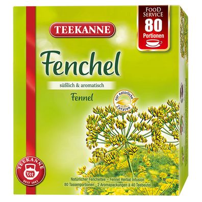 Teekanne Fenchel süßlich und aromatisch Fenchel für 80 Portionen 200g