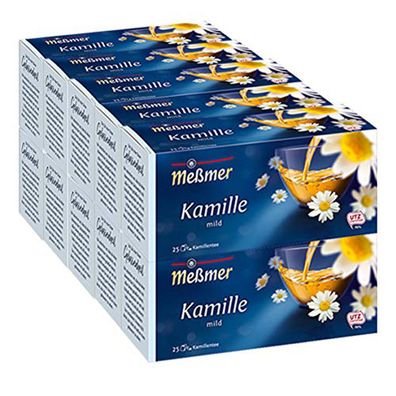 Meßmer Kamille Teegetränk mild blumiger Kräutertee 37g 10er Pack