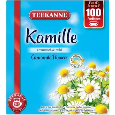 Teekanne Kamille aromatisch mild mit natürlichen Zutaten 120g