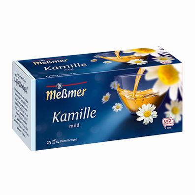 Meßmer Kamille Teegetränk mild und blumiger Kräutertee 37g 4er Pack