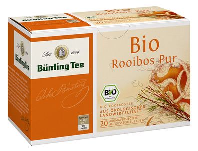 Bünting Tee Bio Rooibos Pur aus ökologischer Landwirtschaft 3er Pack