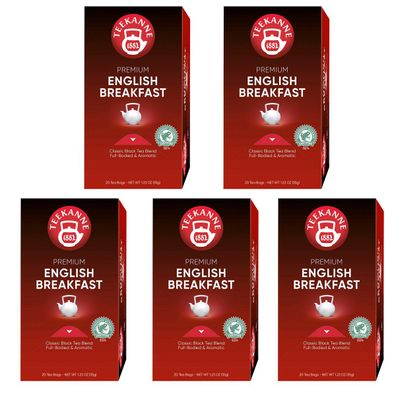 Teekanne Premium English Breakfast Schwarztee Mischung 35g 5er Pack