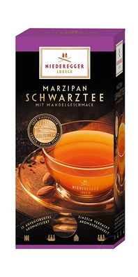 Niederegger Marzipan Aromatisierter Schwarz Tee 25 Doppelkammerbeutel
