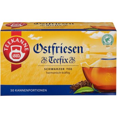 Teekanne Ostfriesen Teefix Schwarzer Tee harmonisch kräftig 140g