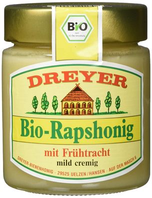 Dreyer Echter Deutscher Imkerhonig Bio Rapshonig mild cremig 500g