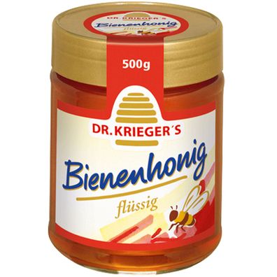 Dr Kriegers Bienenhonig flüssig natürlicher Brotaufstrich 500g