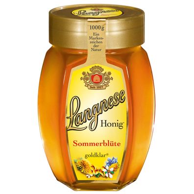 Langnese Honig Sommerblüten goldklar süß und fein im Geschmack 1000g