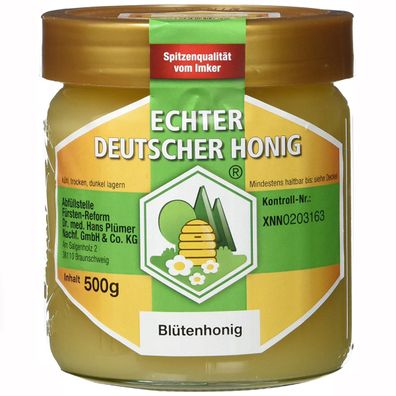 Bihophar Echter Deutscher Honig Blütenhonig Spitzenqualität 500g