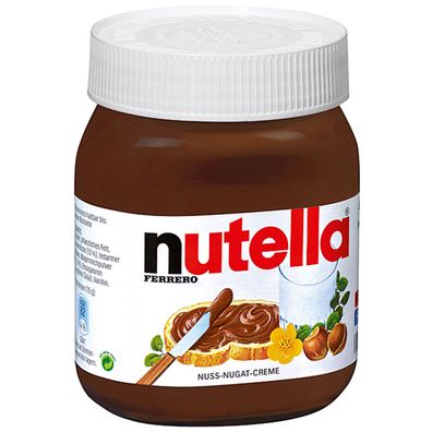 Nutella Aufstrich fürs Brot Haselnuss Nougat Creme schokoladig 450g