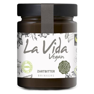 La Vida Vegan Bio Zartbitter Creme köstlicher Brotaufstrich 270g