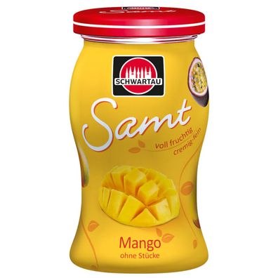 Schwartau Samt Mango cremig feiner Fruchtaufstrich ohne Stücke 270g