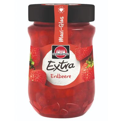 Schwartau Extra Erdbeere Frühstück Fruchtaufstrich Maxiglas 600g