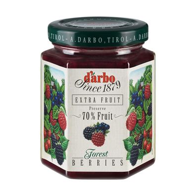 Darbo Waldbeeren Fruchtaufstrich Naturrein fruchtreich Konfitüre 200g