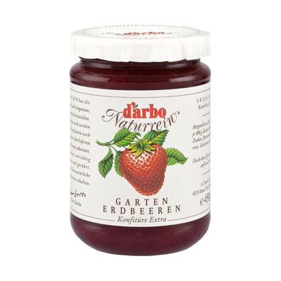 Darbo Gartenerdbeeren Naturrein Konfitüre Extra fruchtig 450g