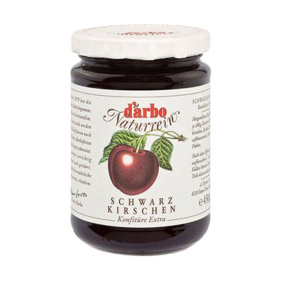 Darbo Schwarzkirschen Naturrein Konfitüre Extra Fruchtaufstrich 450g