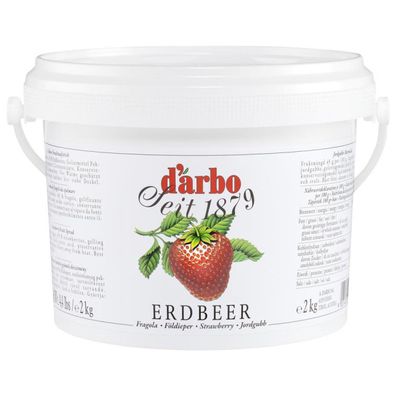 Darbo Naturrein Fruchtaufstrich Erdbeer Strawberry Konfitüre 2000g