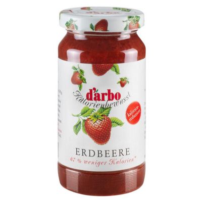 Darbo Erdbeer Konfitüre mit Süßungsmitteln Kalorienbewusst 220g