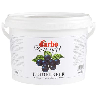 Darbo Naturrein Heidelbeer Konfitüre Heidelbeer Fruchtaufstrich 2000g