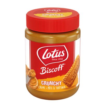 Lotus Biscoff Crunchy cremiger Brotaufstrich aus Karamellgebäck 380g