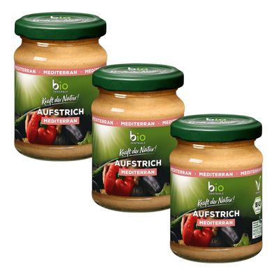 biozentrale Brotaufstrich Mediterran, 3er Pack (3x 125 g)