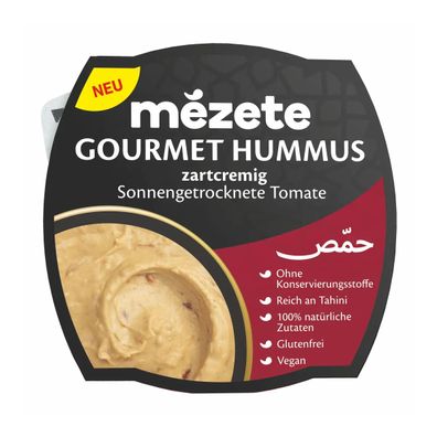 Mezete cremiger und orientalischer Hummus mit getrockneter Tomate 215g