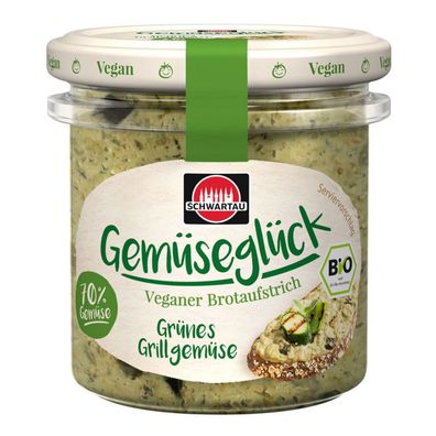 Schwartau Gemüseglück Bio Brotaufstrich Grünes Grillgemüse135g