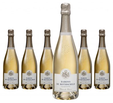 6 x Champagne Barons de Rothschild Brut, Blanc de Blancs