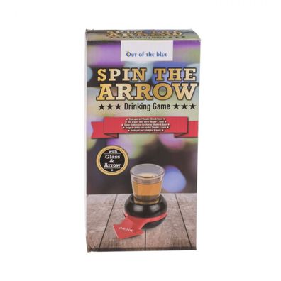 Trinkspiel Spin the Arrow mit Shooter-Glas