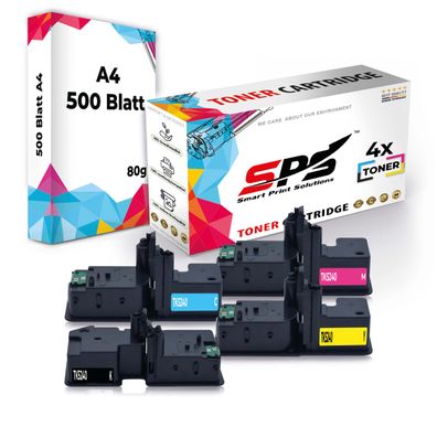 4er Multipack Set Kompatibel für OKI MC563 Drucker Toners OKI 46490608 Schwarz, ...