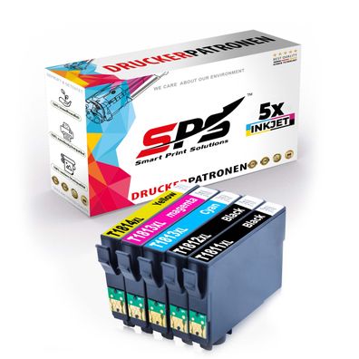 5er Multipack Set kompatibel für Epson Expression Home XP-325 Druckerpatronen 18XL